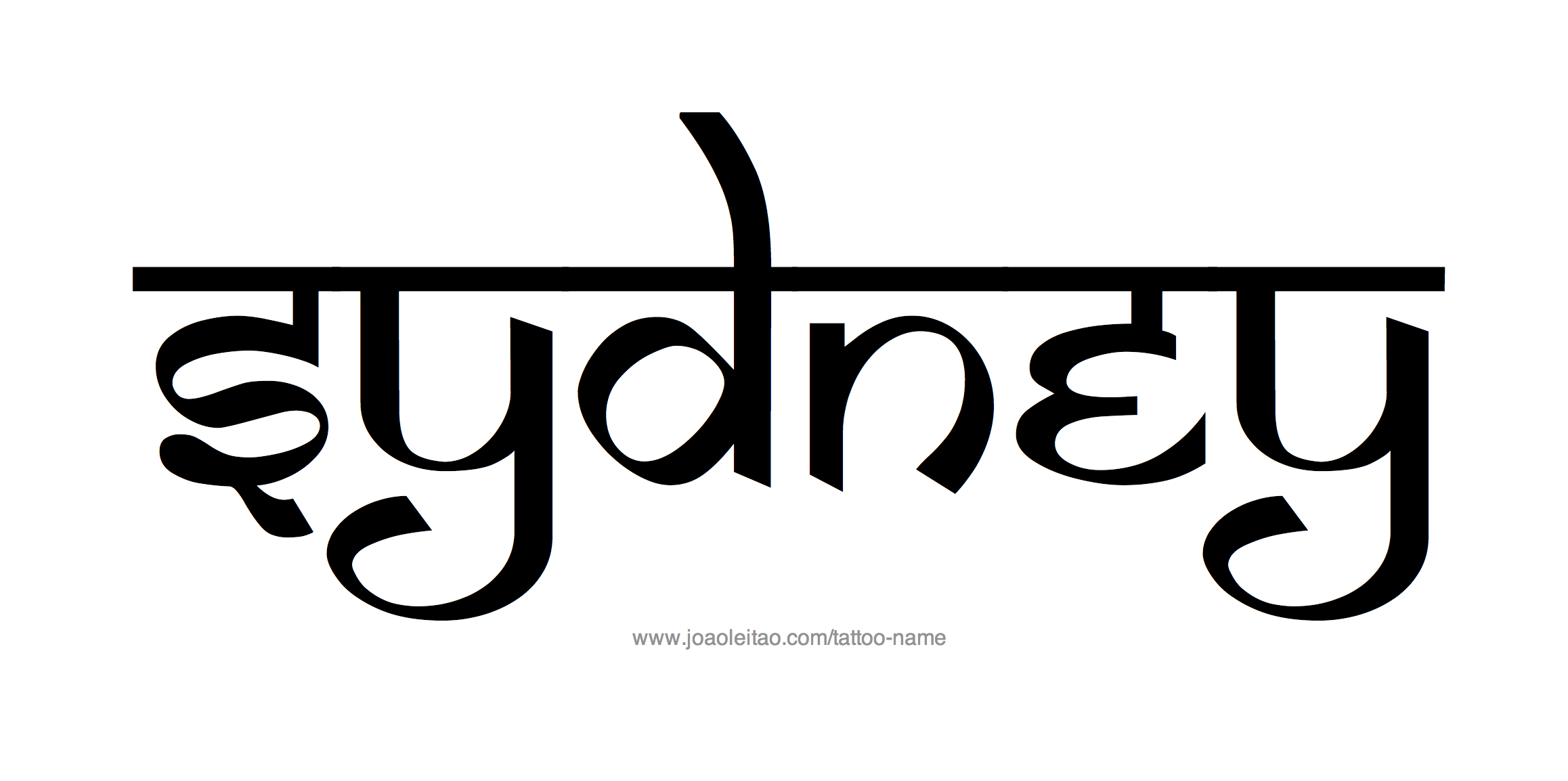 Sydney Name Tattoo Designs